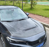 Honda Civic 11th Gen FL1 2022 2023 2024 with Aftermarket Parts - Type-R Style Hood Bonnet Carbon Fiber from EPR USA